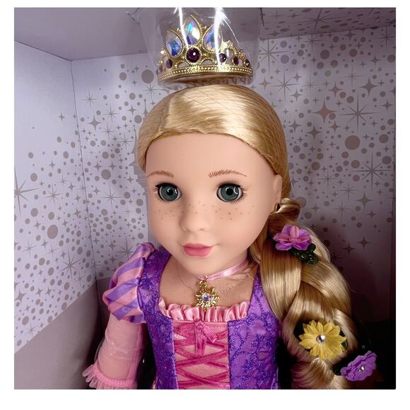 NEW American Girl Disney PRINCESS RAPUNZEL DOLL + Swarovski Limited Edition Box! - Picture 2 of 16